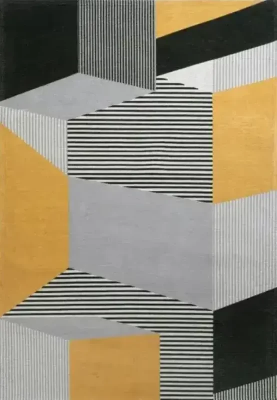 Жёлтый ковёр Metropolis Yellow с защитой от пятен.