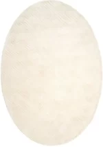 Овальный ковёр Sierra Ivory Oval с текстурированным узором.