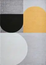 Жёлтый ковёр Silva Yellow с жаккардовым плетением.