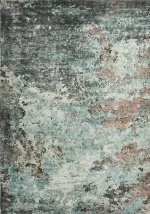 Ковёр Sintra Teal Peach с бирюзовыми и персиковыми оттенками.