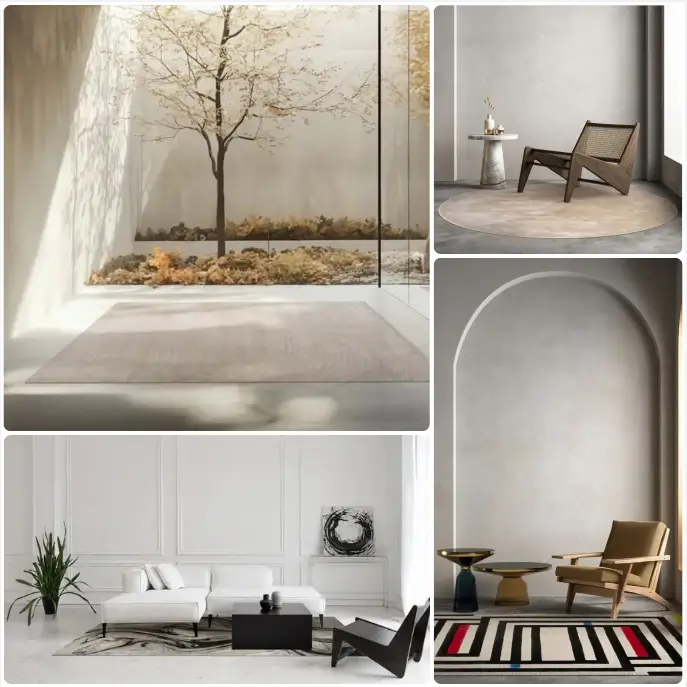 Как выбрать ковёр под интерьер: 5 простых шагов 2 Collage CarpetDecor